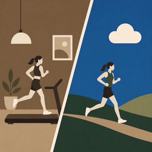 At a glance, know whether it's a treadmill day or an outside day. We all hope for the outside days.